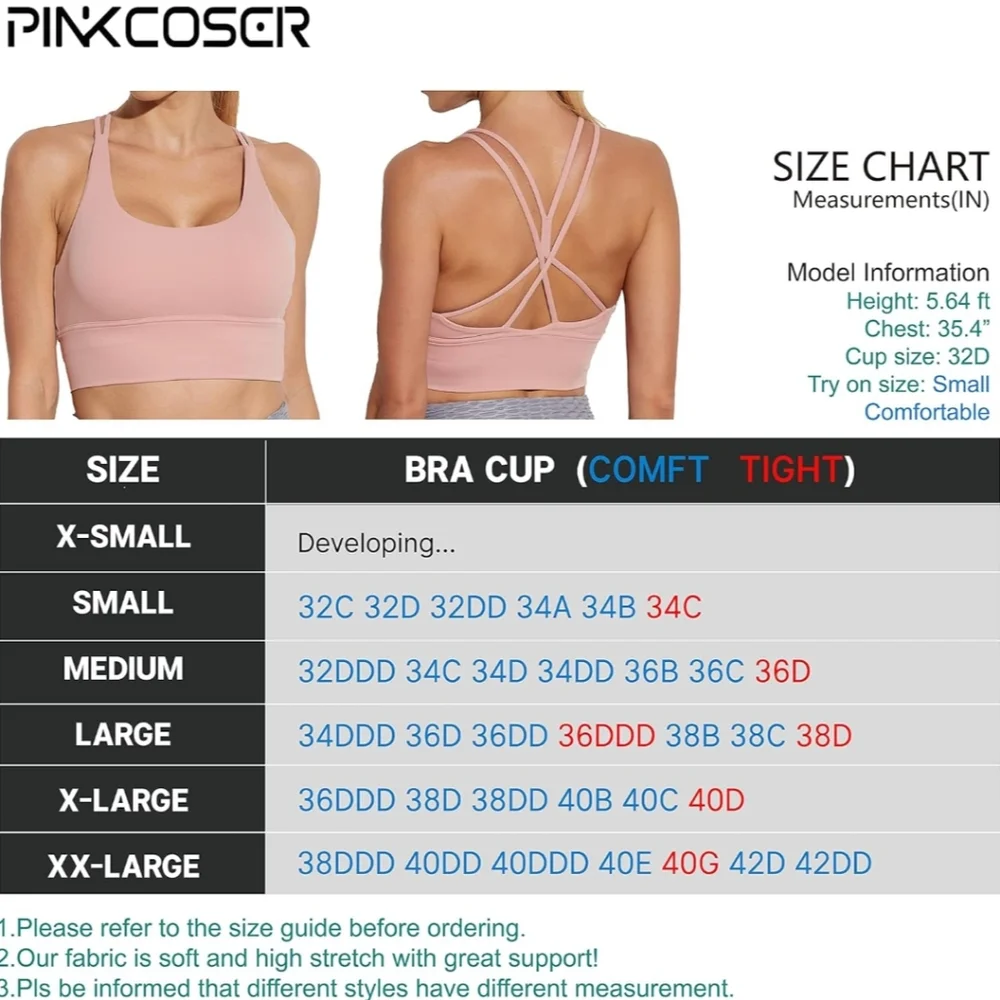 Padded Sports Bra Workout Top - Picture 3 of 5